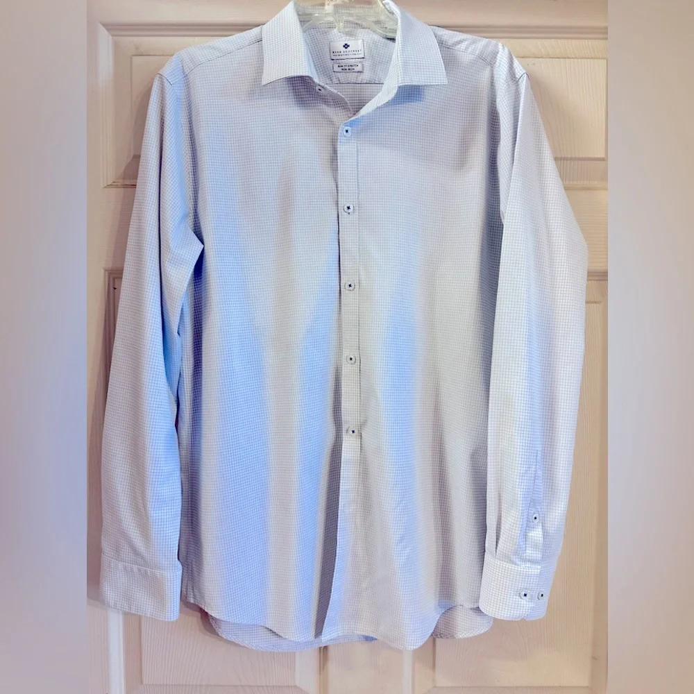 EUC Ryan Seacrest Distinction Dress Shirt Size 16.5